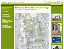 Tablet Screenshot of muehlenviertel.de